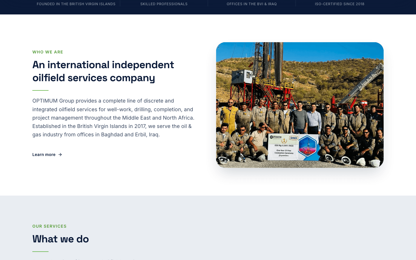 About OPTIMUM — Optimum Drilling Services